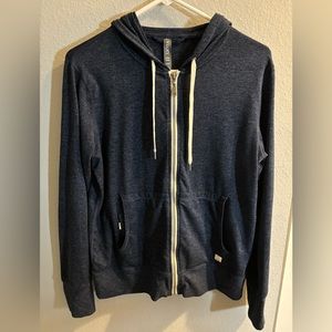 Vuori Halo Performance zip up in Navy blue sz L